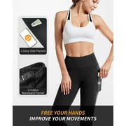 CAMBIVO Yoga Pants for Women, High Waisted Workout Leggings with Pockets