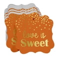 thumbnail image 3 of Inkdotpot Love Is Sweet Wedding Bottle Tag Real Gold Foil Favor Bracket Shape Hang Tags Pack Of 100, 3 of 7