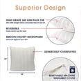 thumbnail image 4 of Cheer Collection Faux Fur Throw Pillows - Set of 2 Decorative Couch Pillows - 18" x 18" - White, 4 of 6
