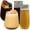 Gold Rim, variant on Twiselle Clear 48 Pack Origami Ripple Plastic Drinkware Set