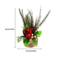thumbnail image 4 of Mini árboles de Navidad adorno de escritorio tela de espuma de PVC accesorios para el hogar decoración del hogar adornos de fiesta tamaño Kits de decoración para fiestas Verde/Tamaño Grande Bewildely HA070117-01, 4 of 6