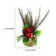 thumbnail image 4 of Mini árboles de Navidad adorno de escritorio tela de espuma de PVC accesorios para el hogar decoración del hogar adornos de fiesta tamaño Kits de decoración para fiestas Verde/Tamaño Grande Bewildely HA070117-01, 4 of 6