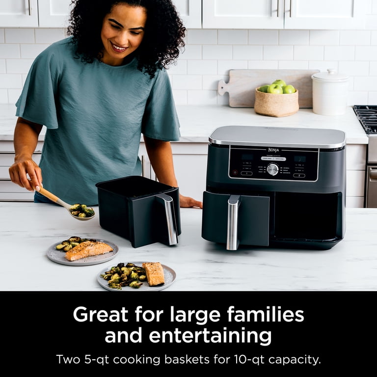 Ninja DZ401 10-qt XL 2-Basket Air Fryer with DualZone Technology