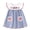 stripe, variant on 4th of July Outfits for Girls Toddler Summer Casual Short Sleeve Princess Dress for 4-5T