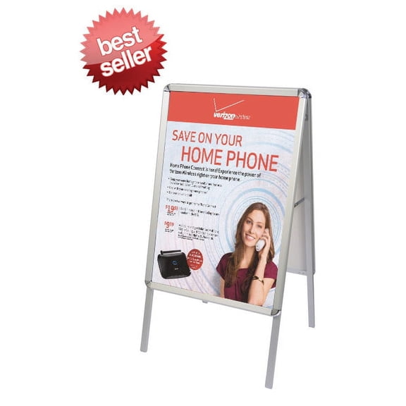 SignWorld Sidewalk A Frame Snap Poster Stand