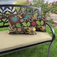 thumbnail image 2 of Jordan Manufacturing 12" x 18" Gaya Pizzazz Multicolor Floral Rectangular Outdoor Lumbar Throw Pillow (2 Pack), 2 of 11