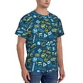 thumbnail image 2 of Bixox Men's Machinery Road Construction Printed Short Sleeve Skinny Athletic T-Shirt, 2 of 6
