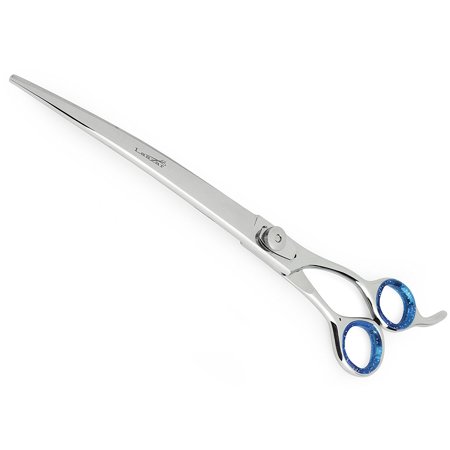 UPC: 0701698575541 | Laazar Pro Shears  Professional Curved Pet Grooming Shear  9  Scissors for Dogs & Cats