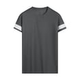 thumbnail image 3 of BRGZLK Men's Short Sleeved Summer Waffle T-Shirt Loose Crew Neck Pullovers Workout Casual Tee Tops, 3 of 7