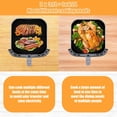 thumbnail image 4 of Silicone Air Fryer Liner, 3 PCS 9 Inch Square Air Fryer Basket Liners,Silicone Tray, Air Fryer Inserts for 6 to 9 QT, Reusable Air Fryer Accessories for Cosori Philips Ninja Oven Microwave, 4 of 8