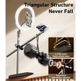 thumbnail image 2 of Soporte para teléfono ATKTTOP en la parte superior con luz anular de 10,5 pulgadas, 2 of 7