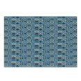 thumbnail image 1 of Navy Blue Cutting Board, Grid Style Squares with Ornamental Floral and Geometric Arrangement Abstract, Decorative Tempered Glass Cutting and Serving Board, Small Size, Multicolor, by Ambesonne, 1 of 1