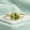 Rose Plated, variant on Oval Cut Peridot Gemstone Bezel Band Ring, 925 Sterling Silver Yellow Gold Plated Pretty Handmade Ring, August Birthstone Jewelry Wedding Gift for Her