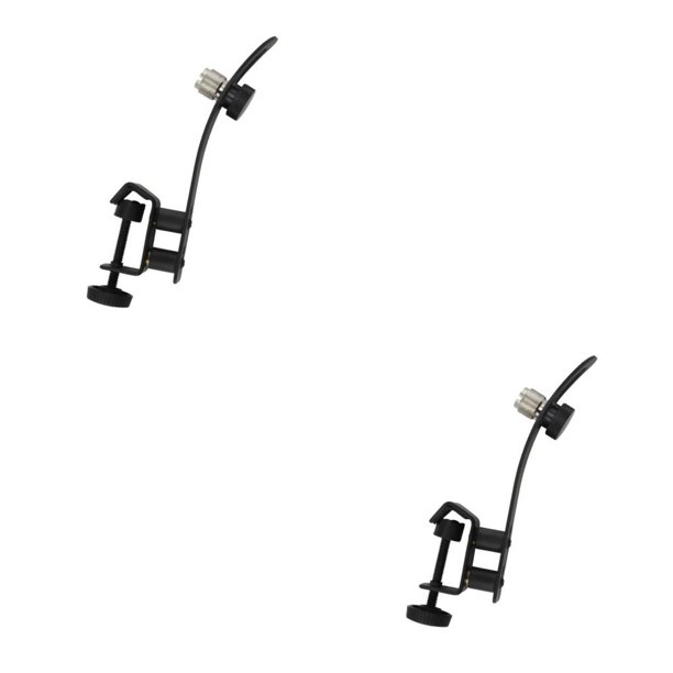 Sidaley Microphone Clip Kit Easy Installation Music Drum Beginner Studio Elements Rim Stand Bracket Instrument Supplies Clamps Mount No.1 2piezas