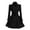 Black, variant on comerut Women Winter Coat Thick Midi Length Solid Color Double-breasted Lapel Keep Warm A-line Loose Hem Tight Waist Lady Coat for Banquet