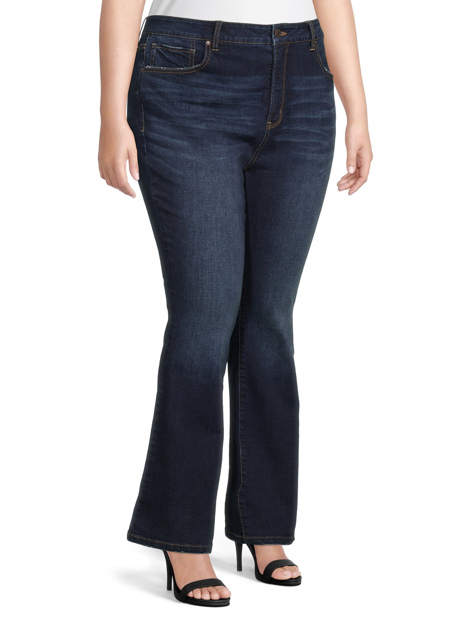Terra & Sky Women's Plus Size Bootcut Jeans