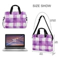 thumbnail image 3 of FORMRS 16" Laptop Bag Carrying Sleeve Case with Handle Travel Shoulder Briefcase, Purple and White Pattern, 3 of 8