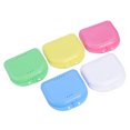 thumbnail image 3 of MasteelfCA ROSENICE 5pcs Retainer Case With Vent Holes and Hinged Lid Snaps Mouth Guard Case Orthodontic Dental Retainer Box Denture Storage Container, 3 of 7