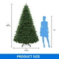 thumbnail image 2 of Dextrus 7.5ft Artificial Christmas Tree, Spruce Holiday Christmas Pine Tree with 1346 Branch Tips & Foldable Base, for Home, Office and Party Decor, Green, 2 of 9