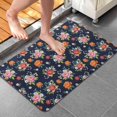 thumbnail image 4 of Pioneer Flower Floral Print Pattern Bathroom Rugs Mat, Non Slip Microfiber Bathroom Rug with Rubber Backing, Soft Mats for Bathroom Floor Tub Shower, 20"x32", 4 of 5