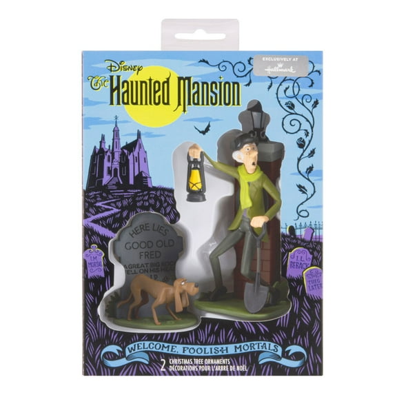 Hallmark Disney Haunted Mansion Welcome Foolish Mortals Christmas Ornament New