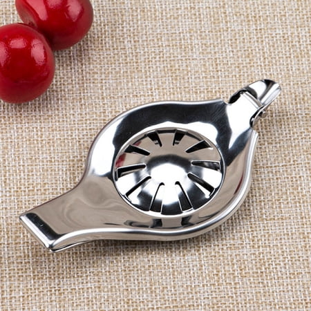 HONMEET 2Pcs Stainless Steel Manual Fruit Juicer Plated Silver Handheld Juice Squeezer for Home