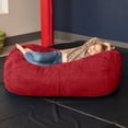 thumbnail image 2 of Jaxx Sofa Saxx 4-Foot Bean Bag Lounger for Kids & Teens, Cherry, 2 of 3