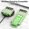 thumbnail image 6 of Z Flip 4 Case with Strap Galaxy Z Flip 4 Phone Case Silicone Protective Cover Heavy Duty Shockproof Samsung Flip 4 5G Case-Green, 6 of 16