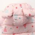 thumbnail image 4 of HOMADLES Boys Puffer Jacket Winter Thermal Hooded Ears Graphic Printing Boys Parka Coat Padded Outwear Pink 6 T, 4 of 6