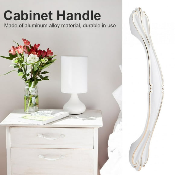 White Cabinet Handles, Cupboard Knobs, Aluminum Alloy Drawer Pulls, American Modern Design, Great Helper to Pull Out Furniture