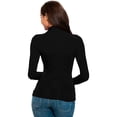 thumbnail image 2 of Blusa Termica Mujer, Color Negro, Manga Larga, Unitalla, Cuello Alto, Playera, Casual, Basica, Camiseta, Uso Diario Dahirim Store  KIM191210, 2 of 5