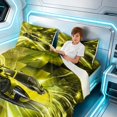 thumbnail image 4 of Erosebridal Race Car King Sheets, Speed Light Bedding, Yellow Gold 4-Piece (1 Flat Sheet, 1 Fitted Sheet and 2 Pillowcases), 4 of 6
