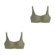 thumbnail image 1 of Sonducket Sujetadores sin costuras Sujetador Ropa interior Push Lady Intimates Free Soft Comfort Ventilación deportiva inalámbrica Matcha Green verde matcha 2Conjunto, 1 of 6