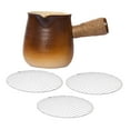 thumbnail image 4 of Tetera de cerámica, tetera tradicional china, tetera de hojas sueltas, tetera duradera, infusor de té para Hotel, hogar, barbacoa al aire libre, , marrón BLESIY Tetera, 4 of 8
