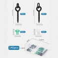thumbnail image 3 of NAOJIE Fishing Bait Screws Hook Stops: 140pcs/box Carp Fishing Accessories Kit for Making Carp Boilies Pop Up Rigs, 3 of 5