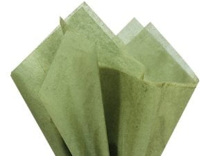 HOLIDAY GREEN Tissue Paper for Gift Wrapping 20"x26" Sheets Eco-Friendly 