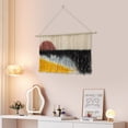 thumbnail image 3 of Macrame Wall Hangings, Modern 43"x28" Large Sunset/Mountains Fringed Wall Hanging Wall Art Decor for Living Room Bedroom Dining Room, 3 of 8