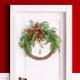 thumbnail image 3 of Corona de puerta delantera, guirnalda de flores artificiales, hojas verdes navideñas para exteriores 50cm, 3 of 7