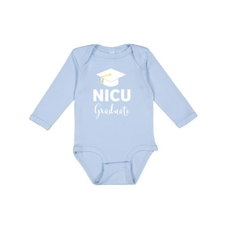 

Inktastic Graduation Hat-NICU Graduate Gift Baby Boy or Baby Girl Long Sleeve Bodysuit