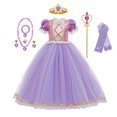 thumbnail image 4 of Disney-disfraz de Rapunzel para niña, vestido de princesa para fiesta de carnaval, regalo de cumpleaños, Cosplay, 2024, 4 of 4