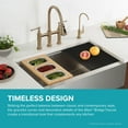 thumbnail image 5 of Allyn Transitional Bridge Kitchen Faucet with Pull-Down Sprayhead in Brushed Gold, 5 of 13