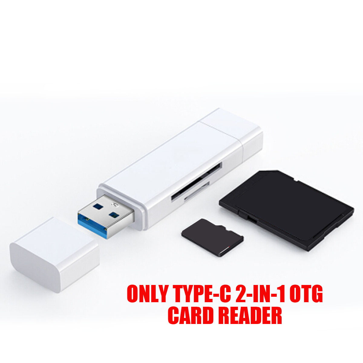 Multi Function USB Triple Memory SD Card Reader TF OTG Adapter For Macbook  PC 