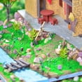 thumbnail image 4 of Creative DIY hut Chinese rural retro building model handmade house mountain house grass house ornaments gift, 4 of 5