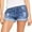 Light Blue, variant on LYMAYTER Women Denim Shorts Summer Fallow Denim Shorts Low Waist Hole Shorts for M-2XL