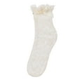 thumbnail image 7 of MeMoi Girls Floral Lace Bow Trim Ankle Sock - Girls - Female, 4, Black, 7 of 7