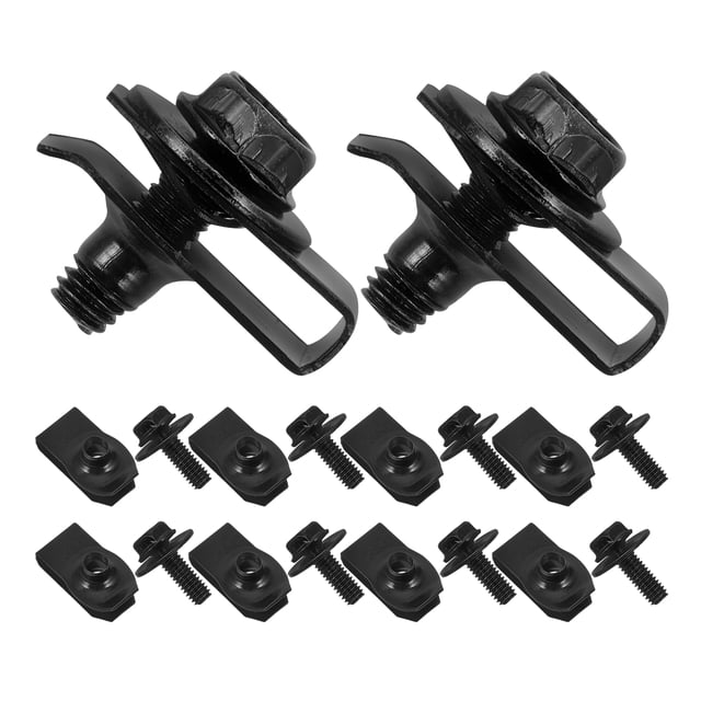 Miangastore 20pcs Clip Nuts U Clips Hardware Nuts Bumper Clips Metal Clips And Fasteners Fasteners Hardware U Type Nuts Car Panel Clips Screw Clips U Clips