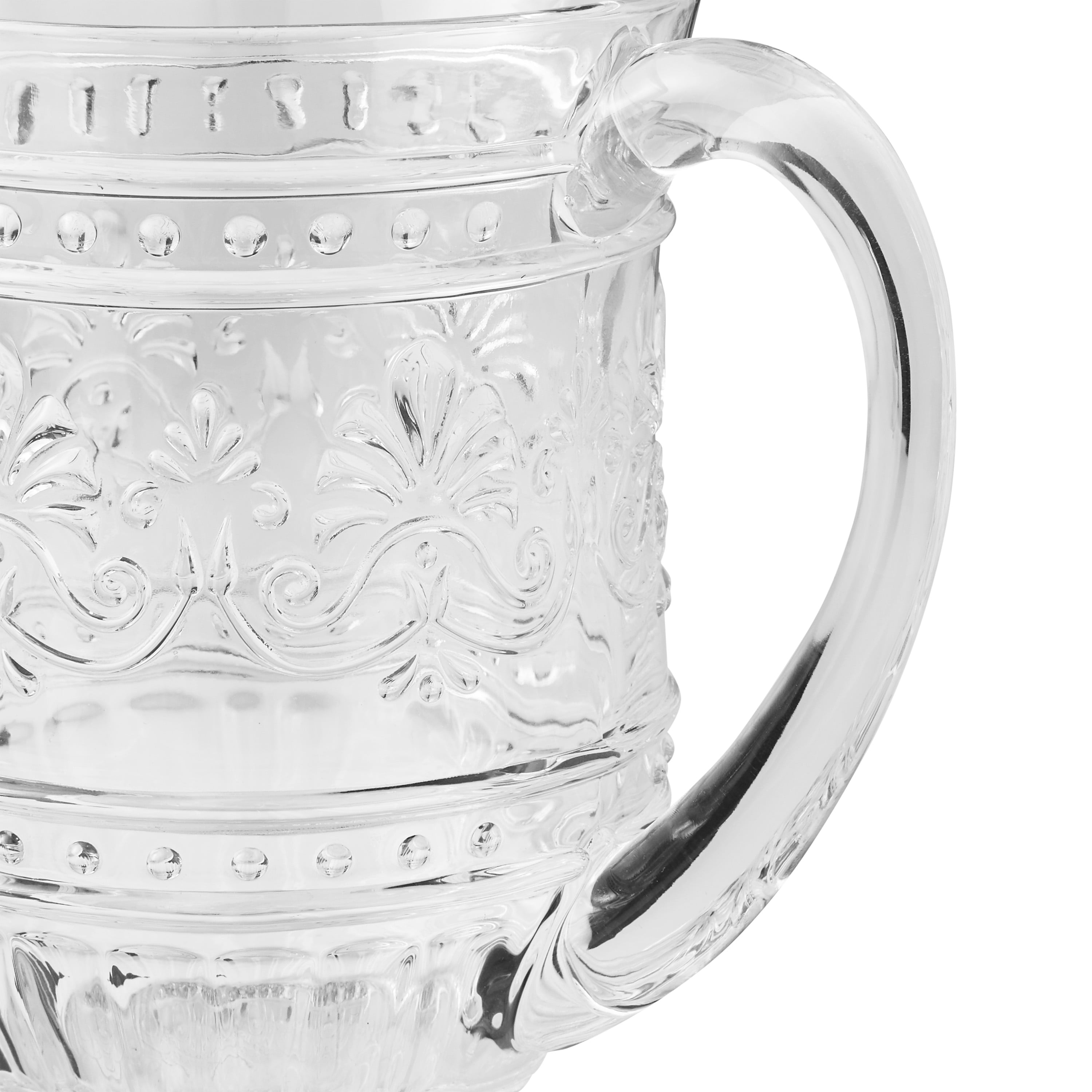 Pioneer Woman Cassie Collect Embossed Glass Plates 2-Tier Server Pitcher  Mixer