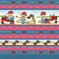 VIP Fabrics Little Farmer Kids Fabric, 75124-RB
