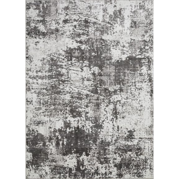 Loomaknoti Rhane Alenzi 8' x 10' Gray Abstract Indoor Area Rug