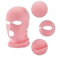 thumbnail image 5 of 3 Hole Winter Knitted Mask Outdoor Sports Full Face Cover Ski Warm Balaclava, 5 of 17